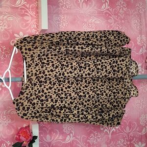Moda Leopard Print Blouse